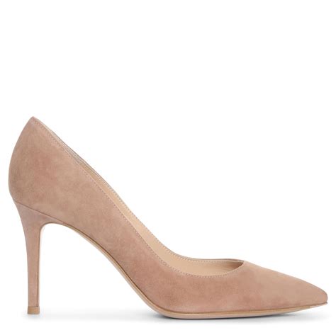 nude suede pump|Nude Suede Pump 